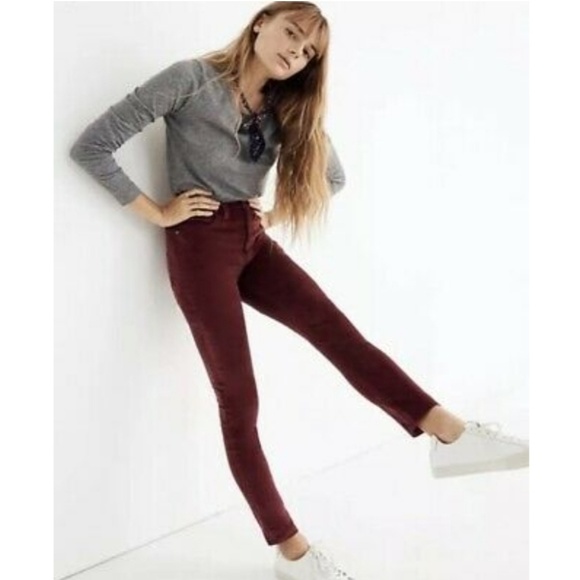 Madewell Denim - Madewell high rise skinny jean stretch velvet EDT.